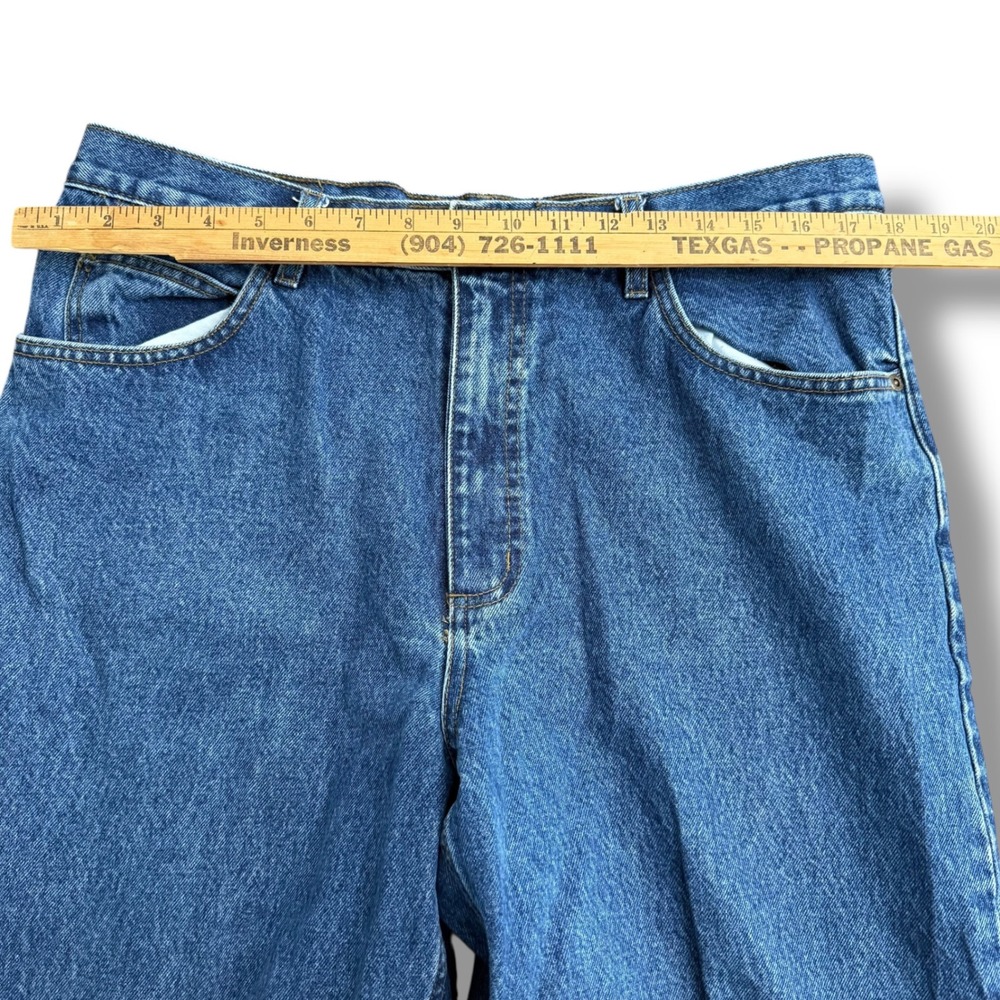 Open Trails Mens Blue Denim Jeans Authentic Stonewashed Size 36x34(36x30) - Picture 6 of 9